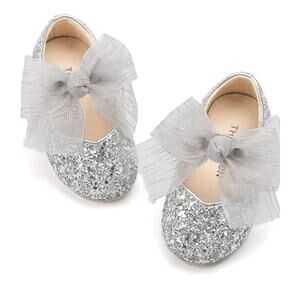 Baby Girl Flats With Bow *Size 7*